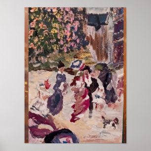 Poster pintura em cabine de cavalo ao estilo renoir