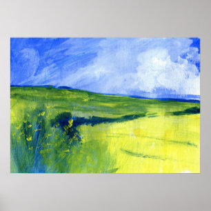Poster Pintura em Campos Irlandeses