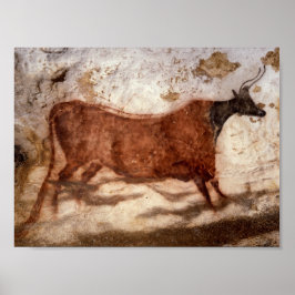 Póster Pintura em Caverna Lascaux