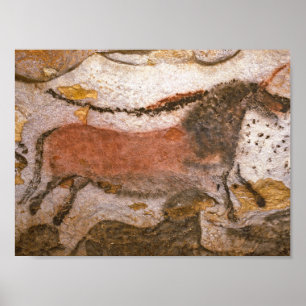 Póster Pintura em Caverna Lascaux