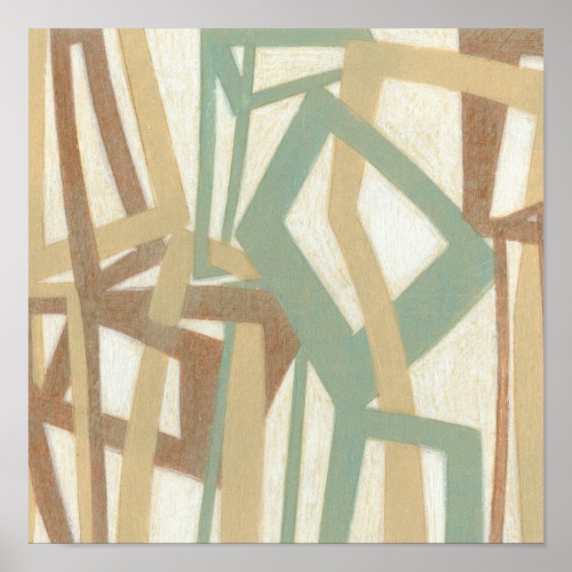 Póster Pintura em mão livre por Norman Wyatt (Frente)