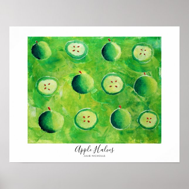 Poster Pintura em Metades de Apple (Frente)