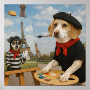 Poster "Pintura em Paris"