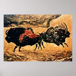 Poster Pintura em rocha de bison, c.17000 BC