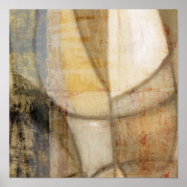 Póster Pintura em tons de terra texturizados (Frente)