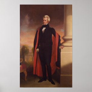 Poster Pintura ereta de Andrew Jackson
