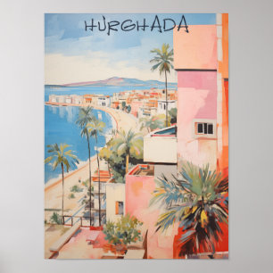 Poster Pintura Estética da Cidade Hugharda Egito
