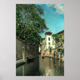 Poster Pintura europeia de paisagem urbana