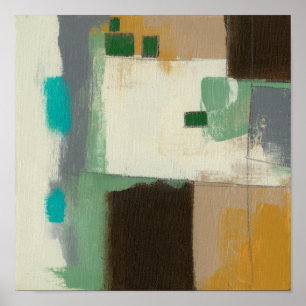 Póster Pintura Expressionista com Traços Pesados de Pinc