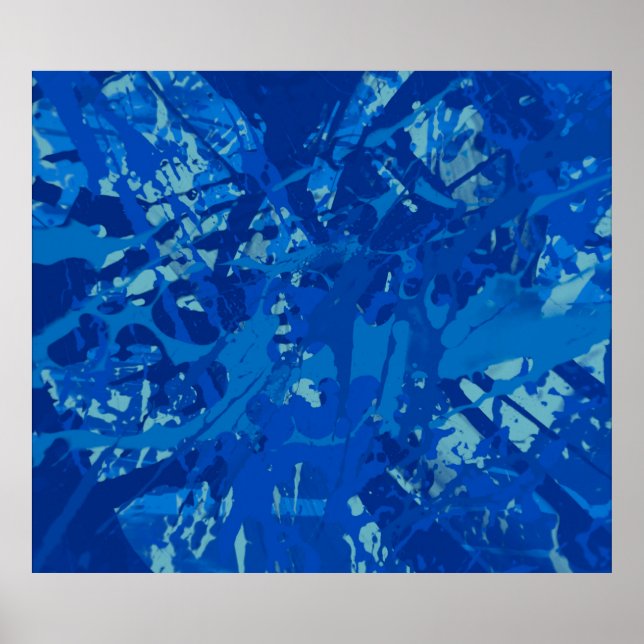 Poster Pintura feita à mão. Abstrato, arte criativa (Frente)