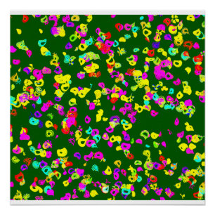 Póster Pintura Floral brilhante