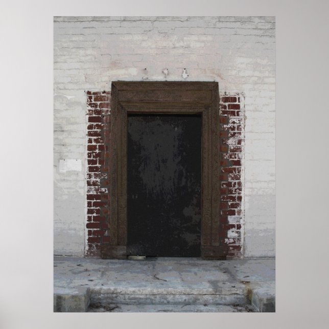 Poster Pintura fotográfica em Porta Urbana (Frente)