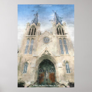 Póster Pintura gótico da igreja do renascimento de St