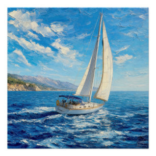 Póster Pintura Impasto de Velho de Vela 