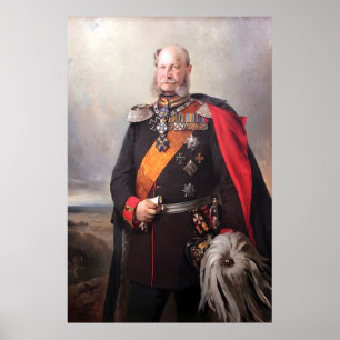 Poster Pintura Imperial Alemã Wilhelm I Imperador Alemão