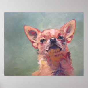 Póster Pintura impressionista da chihuahua das belas