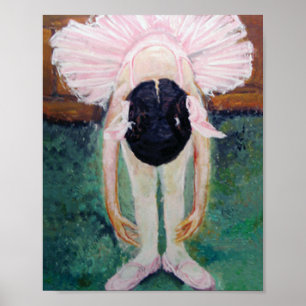 Poster Pintura Impressionista Pequena Bailarina Dançarina