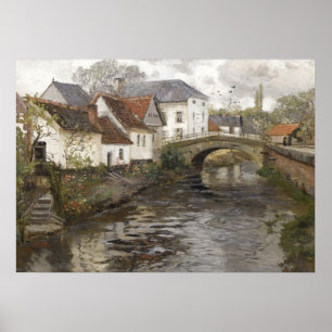 Poster Pintura Inglesa No Interior, Paisagem Vintage