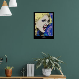 Poster Pintura 'Kiss Hard' em um