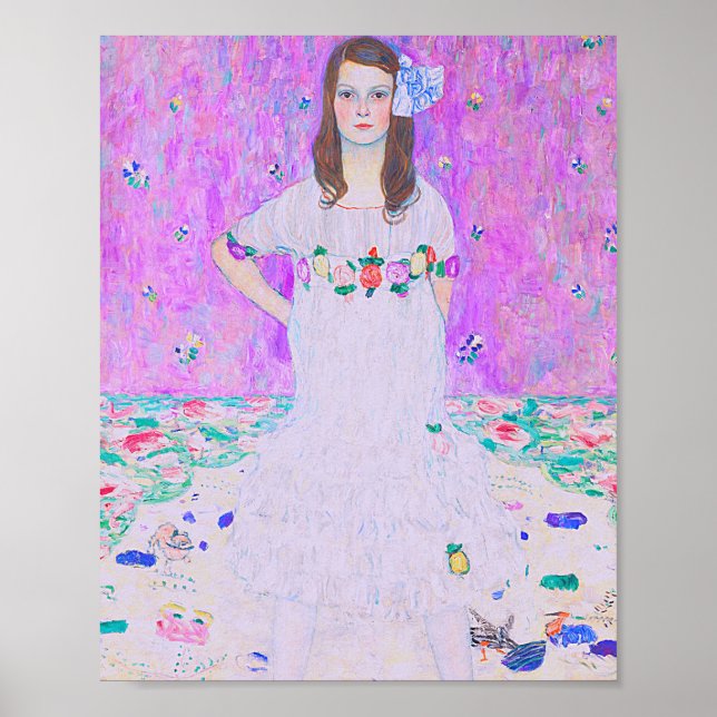 Poster Pintura Mäda Primavesi de Gustav Klimt (Frente)