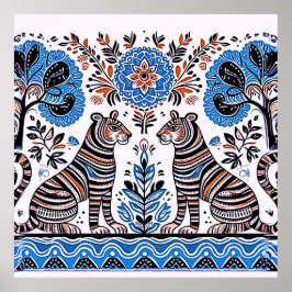 Poster pintura madhubani