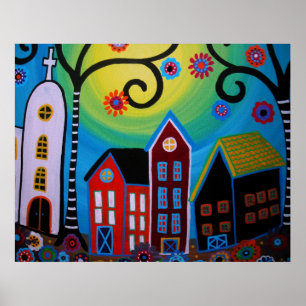 PÓSTER PINTURA MEXICANA DA CIDADE