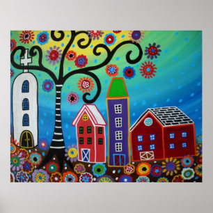 PÓSTER PINTURA MEXICANA DA CIDADE