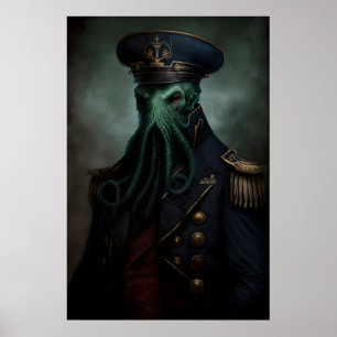 Poster Pintura Militar Vintage Renascença Cthulhu