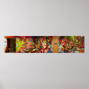 Póster Pintura mural @ Zazzle da terapia da cor