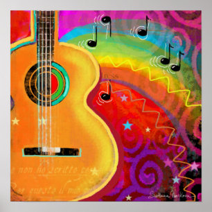 Póster Pintura musical da fantasia