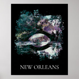 Poster *~* Pintura na ponte Art City Park New Orleans 