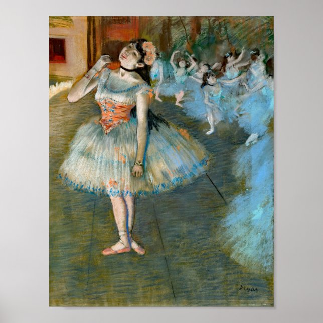 Poster Pintura nas estrelas do Balé Degas (Frente)