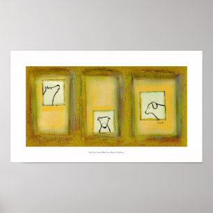 Poster Pintura original do artista contemporâneo do