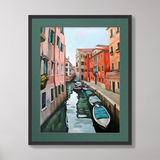 Poster Pintura Original do Canal de Veneza (Criador carregado)