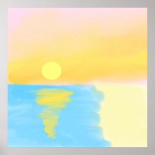 Poster pintura paisagística