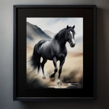 Pintura por Aquarela de Cavalo