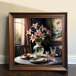 Poster Pintura por Aquarela de Tablescape Formais