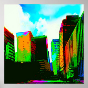 Póster Pintura por todo o lado na cidade