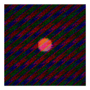 Póster Pintura Psicodélica abstrato acrílica