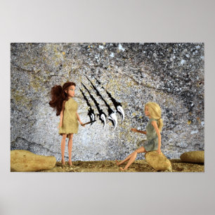 Poster Pintura Rupestre. cartaz