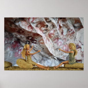Poster Pintura Rupestre. cartaz