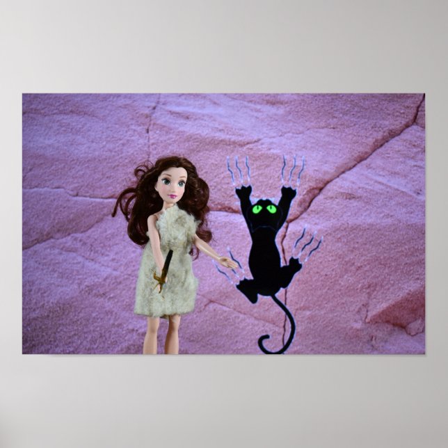 Poster Pintura Rupestre.  cartaz (Frente)