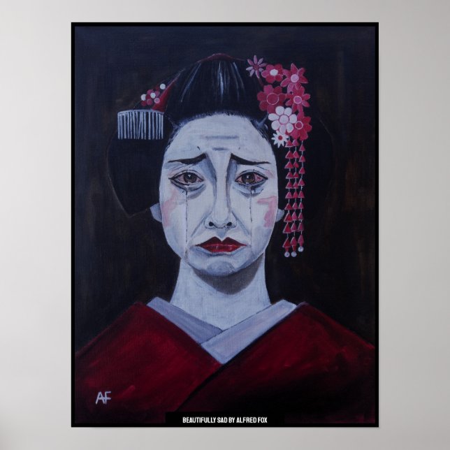 Poster Pintura Tristemente Bela de Alfred Fox (Frente)