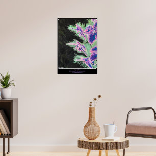 Poster Pintura 'Tropical Orchid' em um 