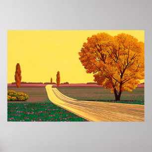 Poster pinturas de arte de hiroshi nagai