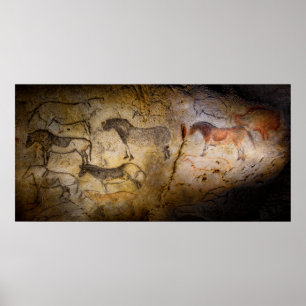 PÓSTER PINTURAS DE CAVERNA PRÉ-HISTÓRICAS
