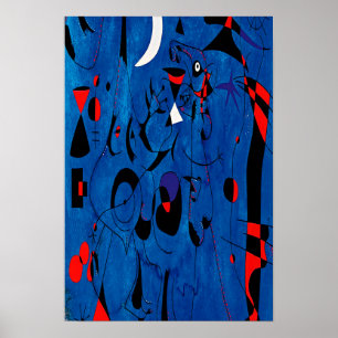 Poster pinturas de joan miro, abstrato art