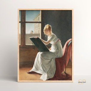 Poster Pinturas Marie-Denise Villers Jovens Mulheres Dese