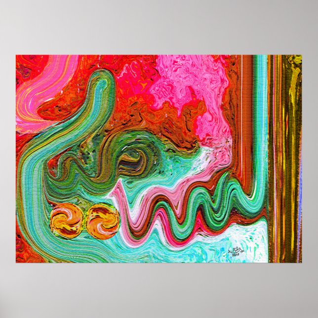 Póster Pinturas Modernas do Interior (Frente)