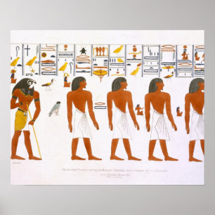 Poster Pinturas murais dos túmulos dos reis em Thebes,